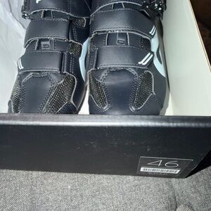 Peloton Black and White Cycling Shoes